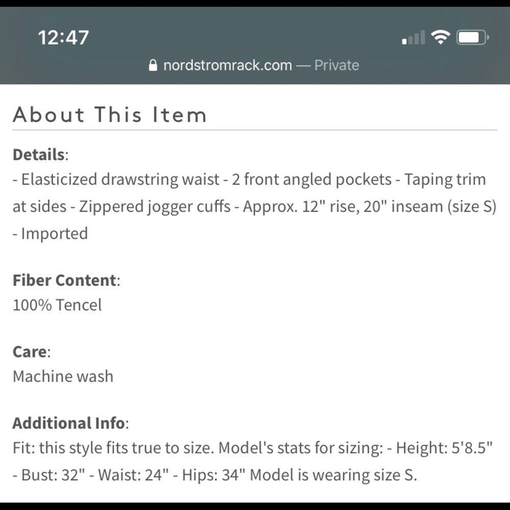 Pistola Aiden Jogger Pants w Zipper Detail - Picture 6 of 15